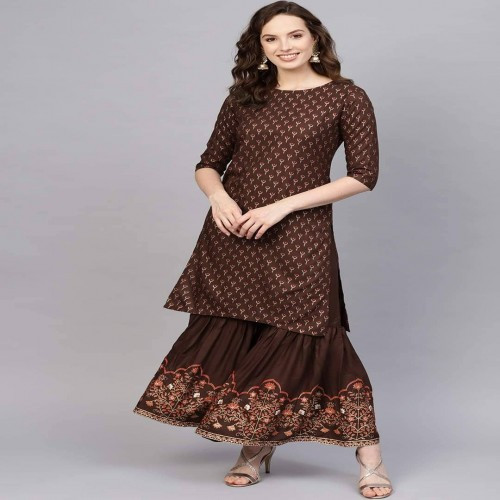 Unstitched Silk Printed Two Piece For Women 
